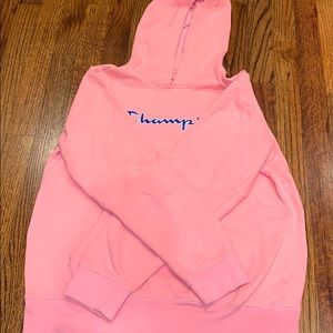 Pink champion hoodie